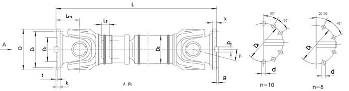 SWC-CH型長伸縮焊接式萬向聯(lián)軸器